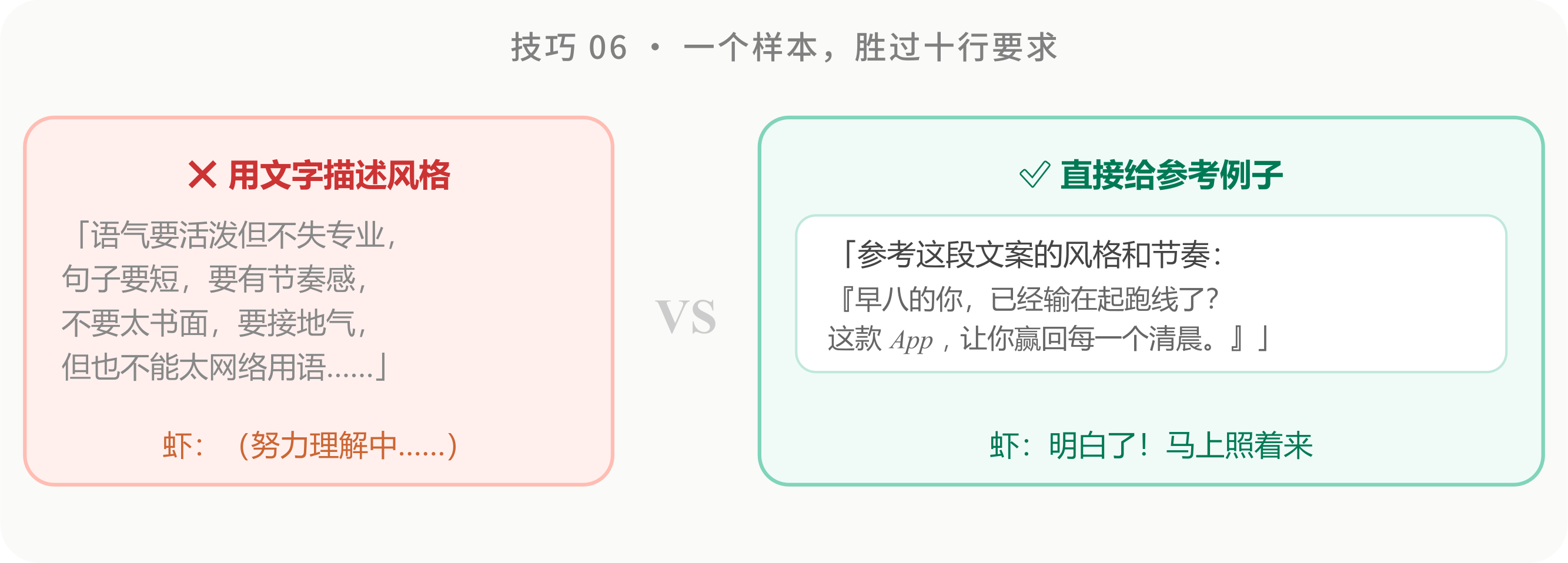 专家角色与参考样本的使用界面